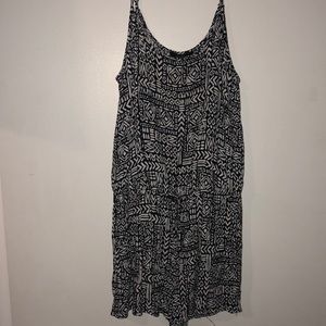 Black and white pattern romper!